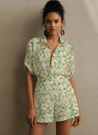 Retro Bloom Romper