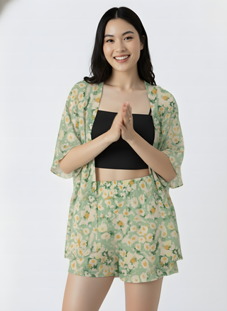 Sage Bloom Floral Co-ord Set
