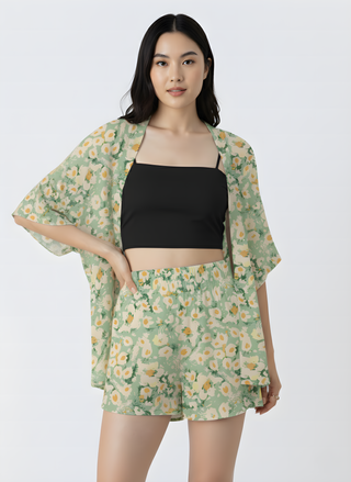 Sage Bloom Floral Co-ord Set